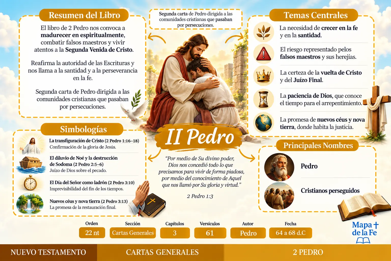 II Pedro e Fé Cristã — Mapa da Bíblia